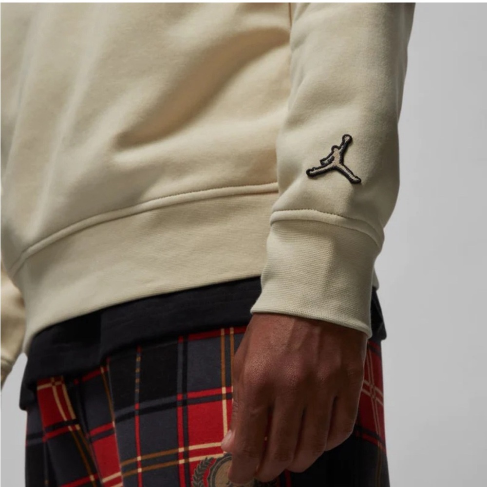 Jordan Essential Holiday Men's Fleece Crew-Neck Sweatshirt DV1574-206 Size S - Picture 7 of 9